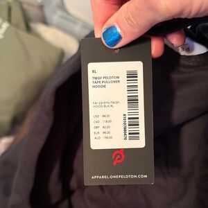 Peloton Black Tape Pullover Hoodie